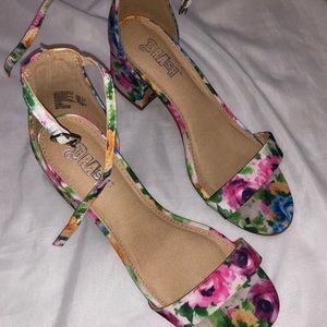 floral heels